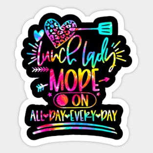 Tie Dye Lunch  Mode  All Day Every Day Lunch Sticker